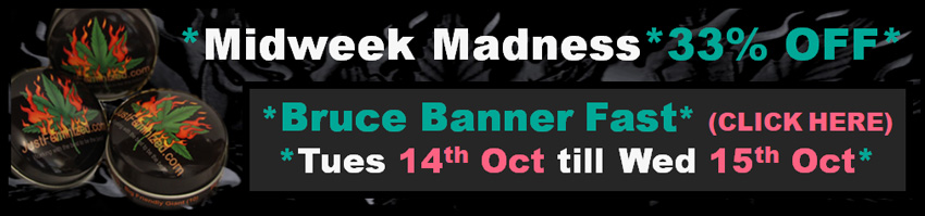 Bruce Banner Fast V Midweek Madness 14th October till the 15th October 2025 Discounted 33% OFF